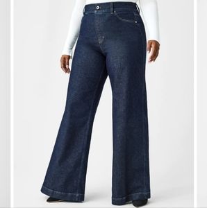 Spanx Wide Leg Denim Raw Ind